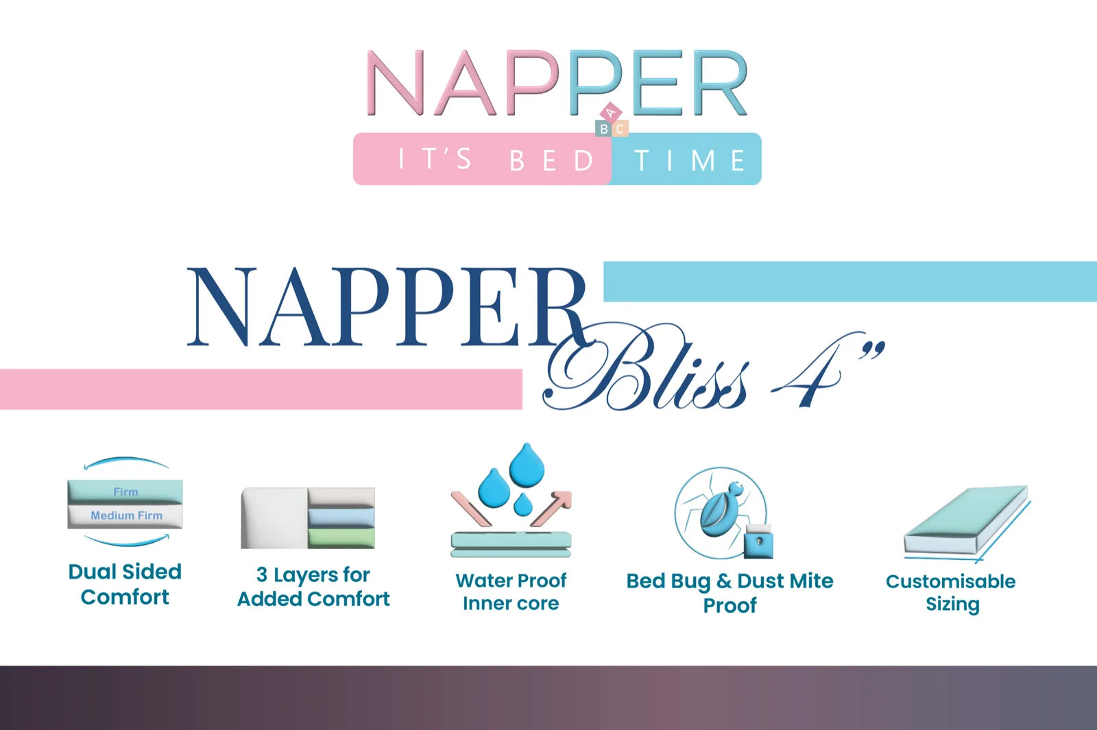 Napper Bliss 4-inch product label artwork