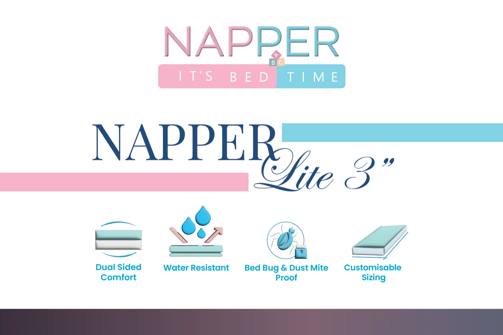Napper Lite 3-inch product label artwork, version 2