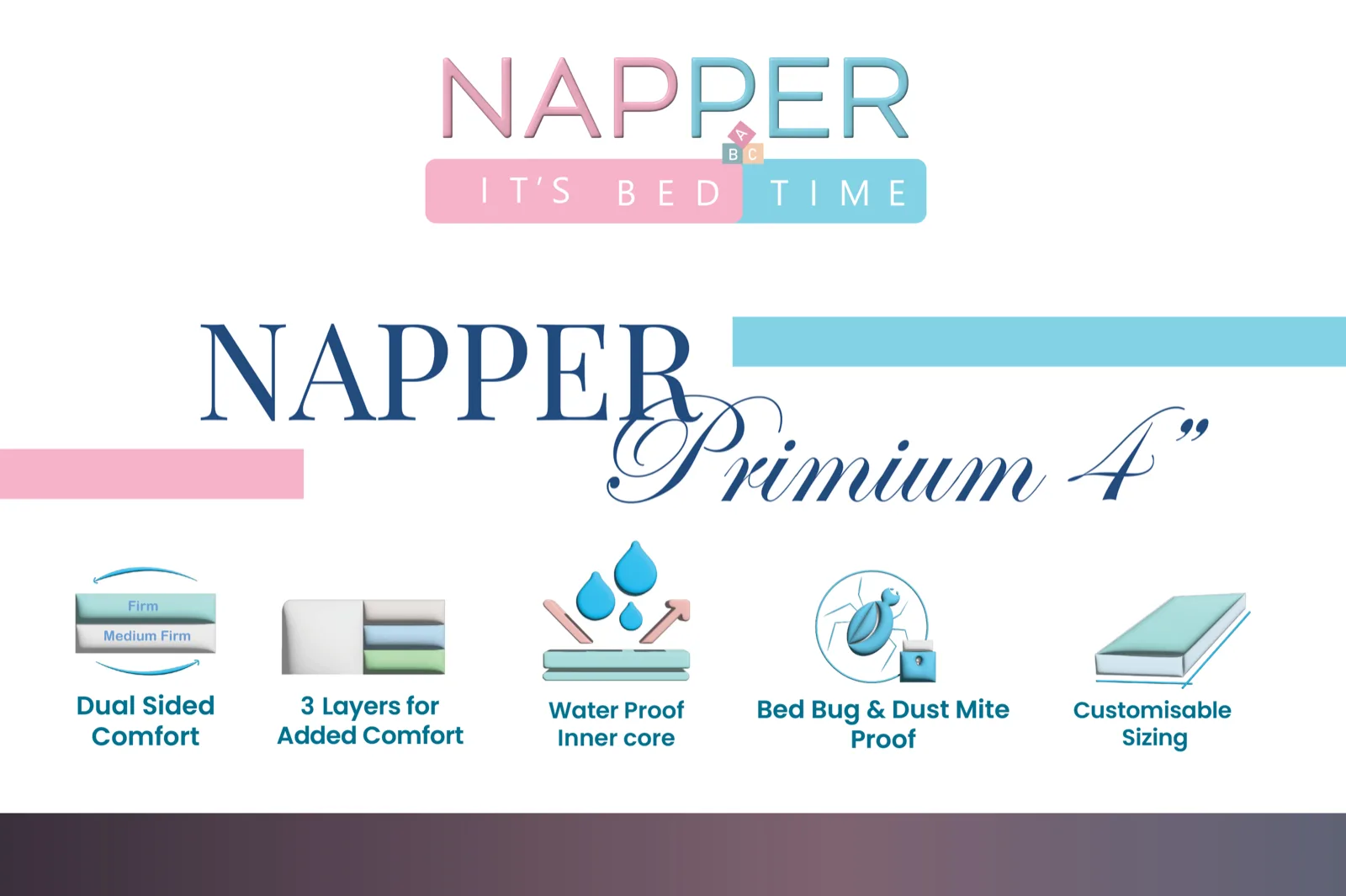 Napper Premium 4-inch product label artwork